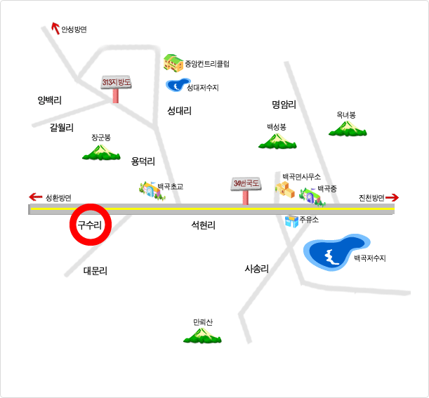 구수리 찾아오시는길
