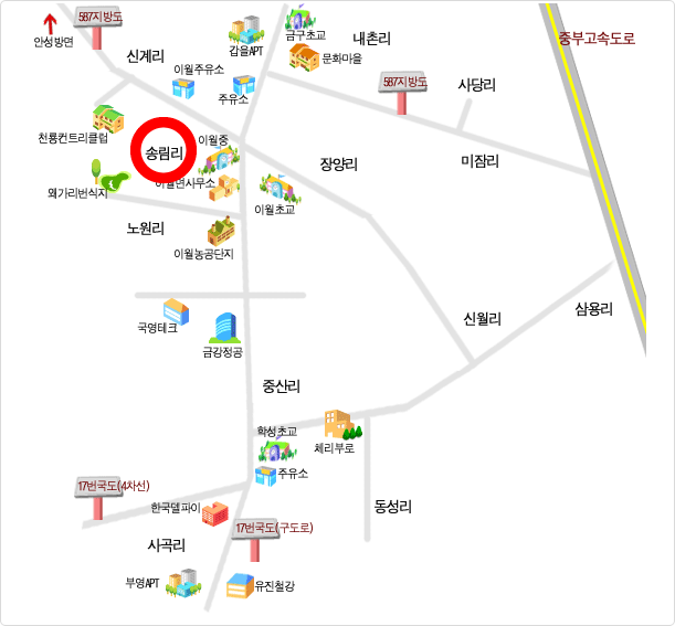 송림리 찾아오시는길