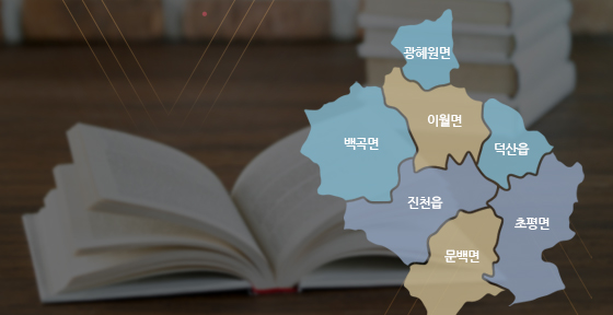 진천군 읍면별 지도