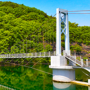 초평호수변 데크(하늘다리)